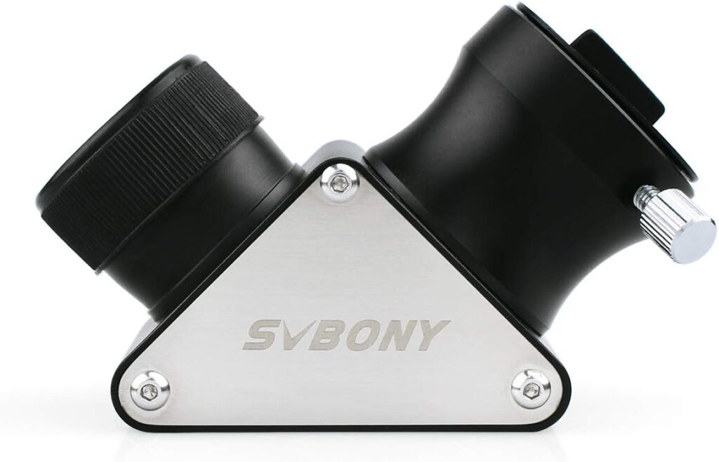SVBONY 1.25 inches 90 Degree Dielectric Mirror Diagonal Fully Metal for Refracting Telescope Eyepiece Lens for Astronomical Visual Astrophotography