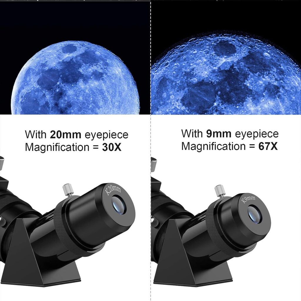 Telescopes for Adults Astronomy, 80mm Aperture 600mm Refractor Telescope for Kids  Beginners, Compact and Portable Travel Telescopio with Backpack