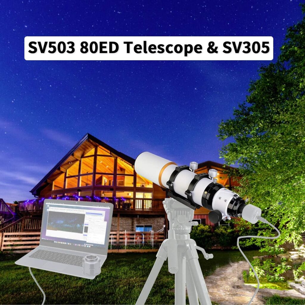 SVBONY SV503 Telescope 80ED F7 Telescope OTA Focal Length 560mm for Exceptional Viewing and Astrophotography